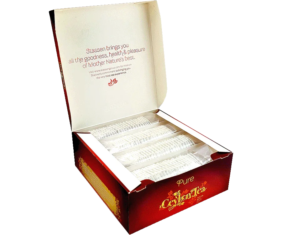 Stassen dabīgā Ceilonas melna tēja 100 tējas maisiņi
