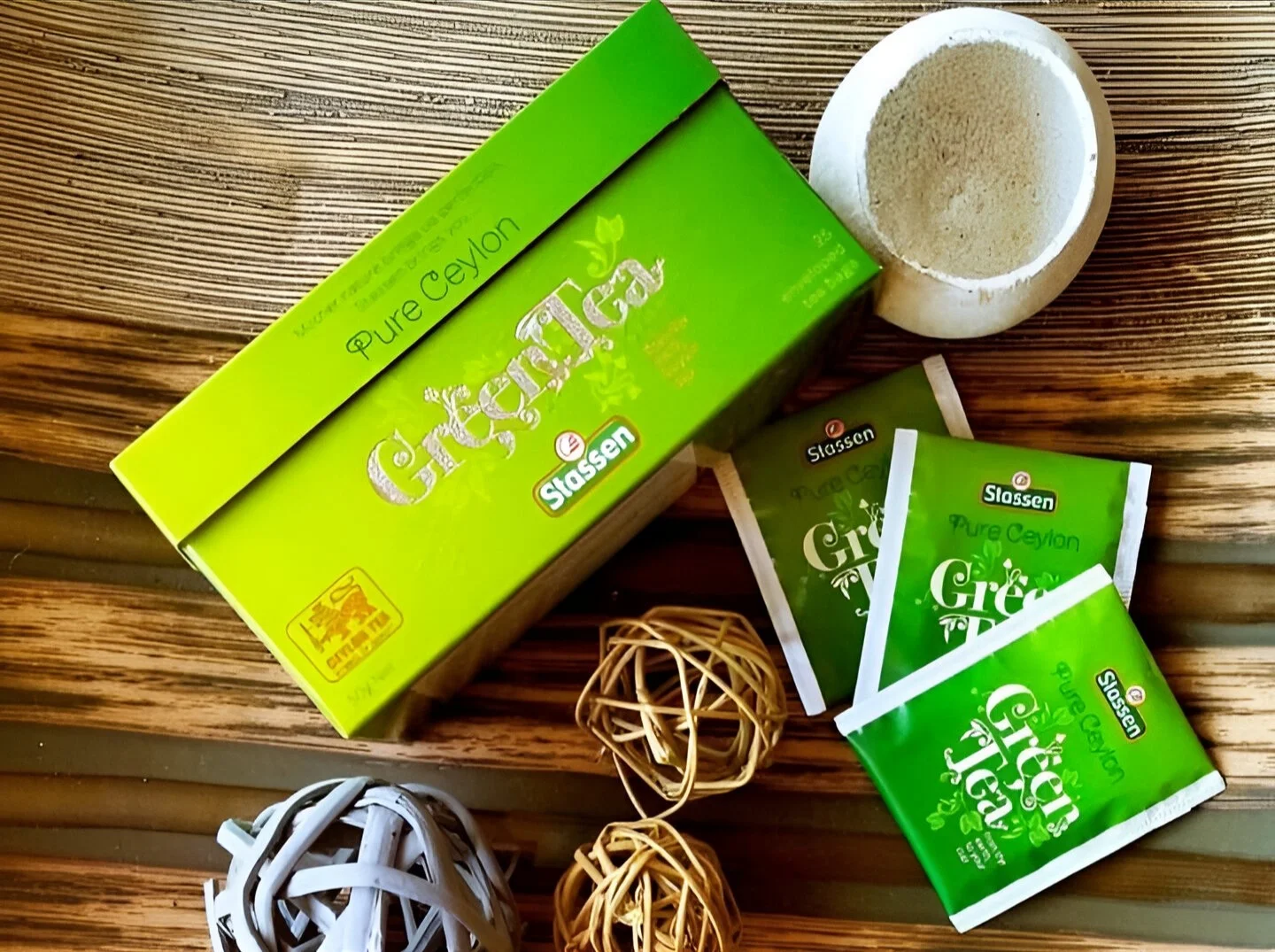 Stassen tīra Ceilonas zaļā tēja 25 tējas maisiņi