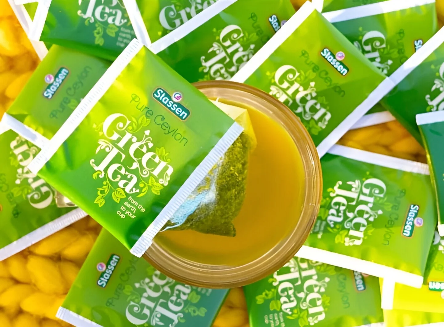 Stassen tīra Ceilonas zaļā tēja 25 tējas maisiņi