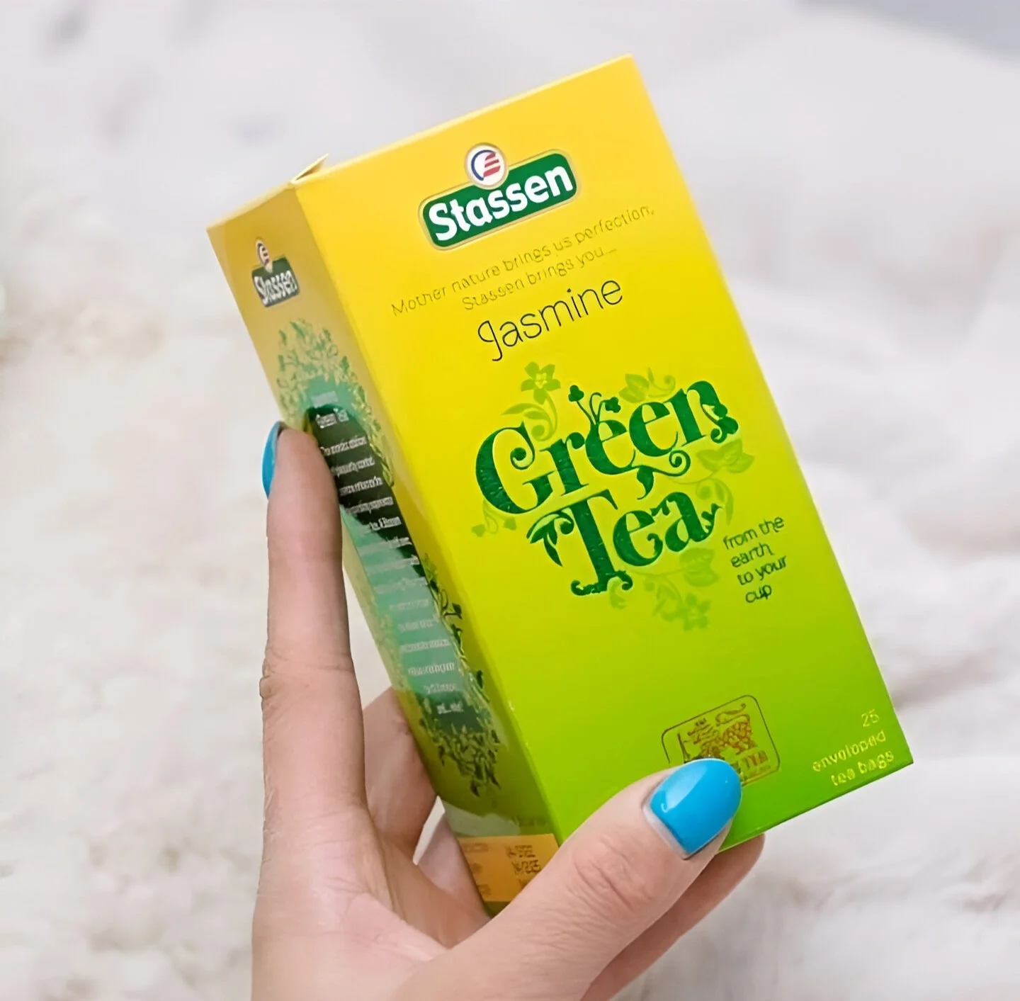 Stassen zaļā tēja ar jasmīna aromātu 25 tējas maisiņi