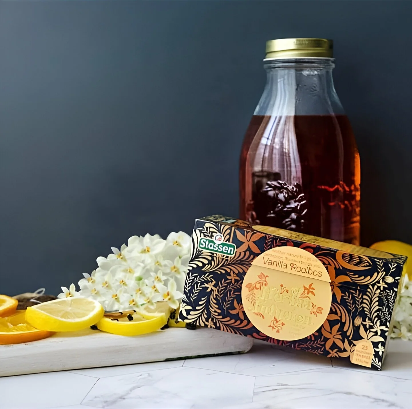 Stassen Vaniļas Rooibos tējas maisījums 25 tējas paciņas