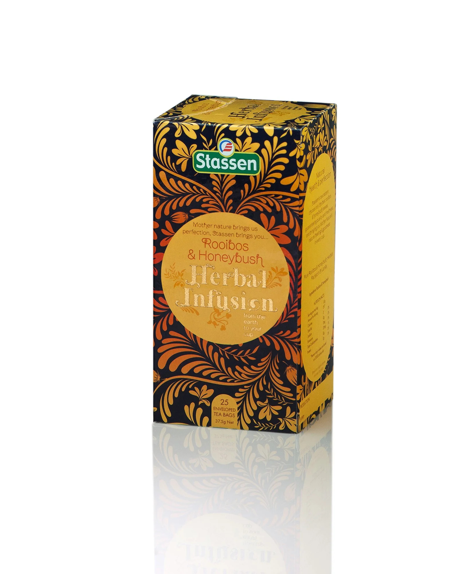 Stassen Rooibos & Honeybush Roibos un meduskrūma tējas dzēriens 25 tējas maisiņi