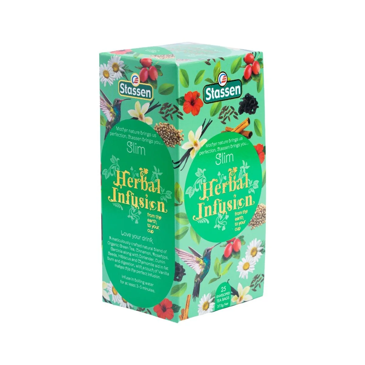 Stassen Slim tējas maisījums 25 tējas maisiņi Ieteicams līdz: 04/2026