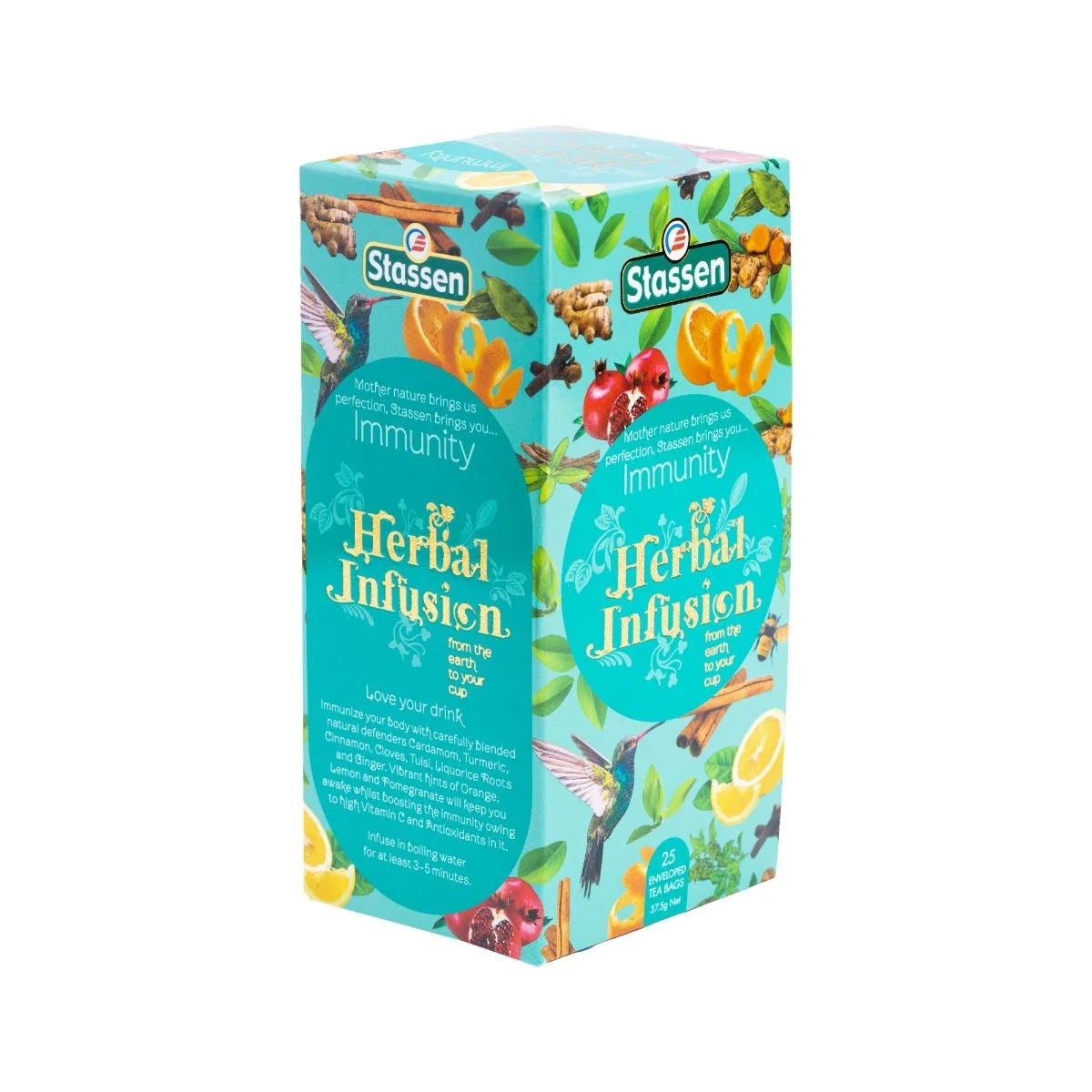 Stassen Immunity tējas maisījums 25 tējas maisiņi Ieteicams līdz: 04/2026