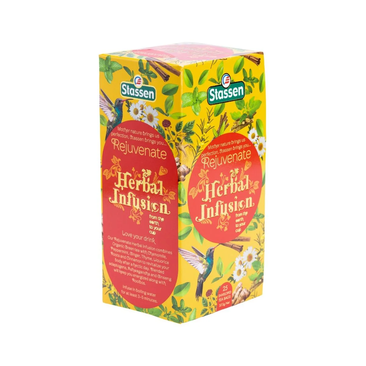 Stassen Rejuvenate tējas maisījums 25 tējas maisiņi Ieteicams līdz: 04/2026