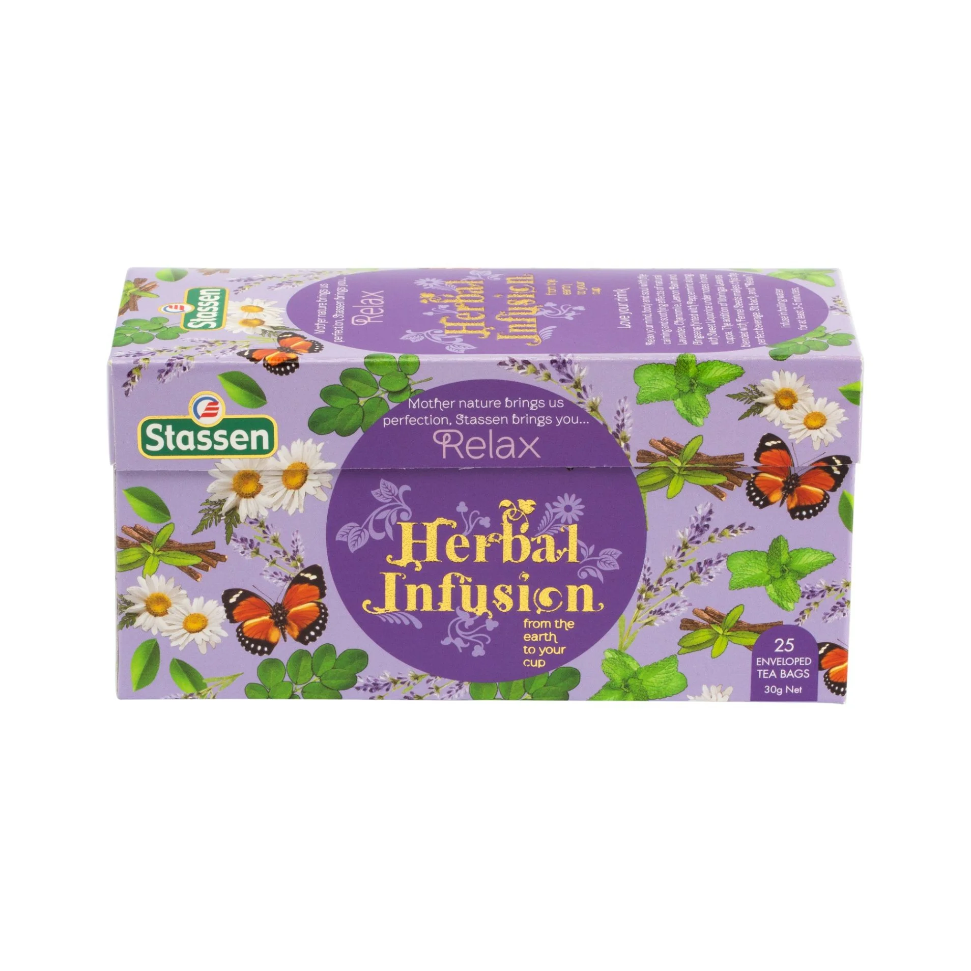 Stassen Relax tējas maisījums 25 tējas maisiņi Ieteicams līdz: 04/2026