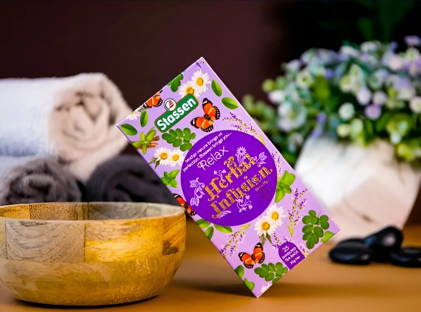 Stassen Relax tējas maisījums 25 tējas maisiņi Ieteicams līdz: 04/2026