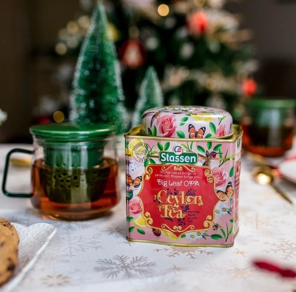 Stassen OPA liellapu melna tēja 100g metāla skārdene