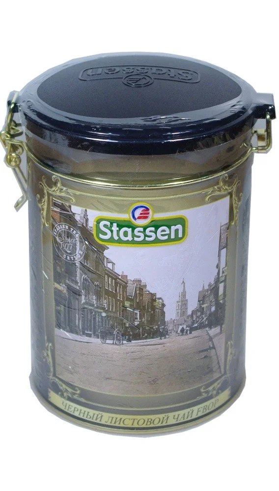 Stassen FBOP Цейлонский чёрный чай байховый 300g банка