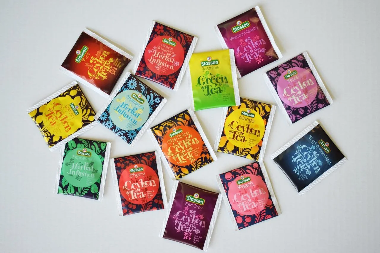 Stassen Blue dažādu Ceilonas tēju kolekcija paciņās, 130g, 80 tējas paciņas