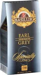 EARL GREY чёрный чай с бергамотом Specialty Classic Basilur 100г картон.упаковка