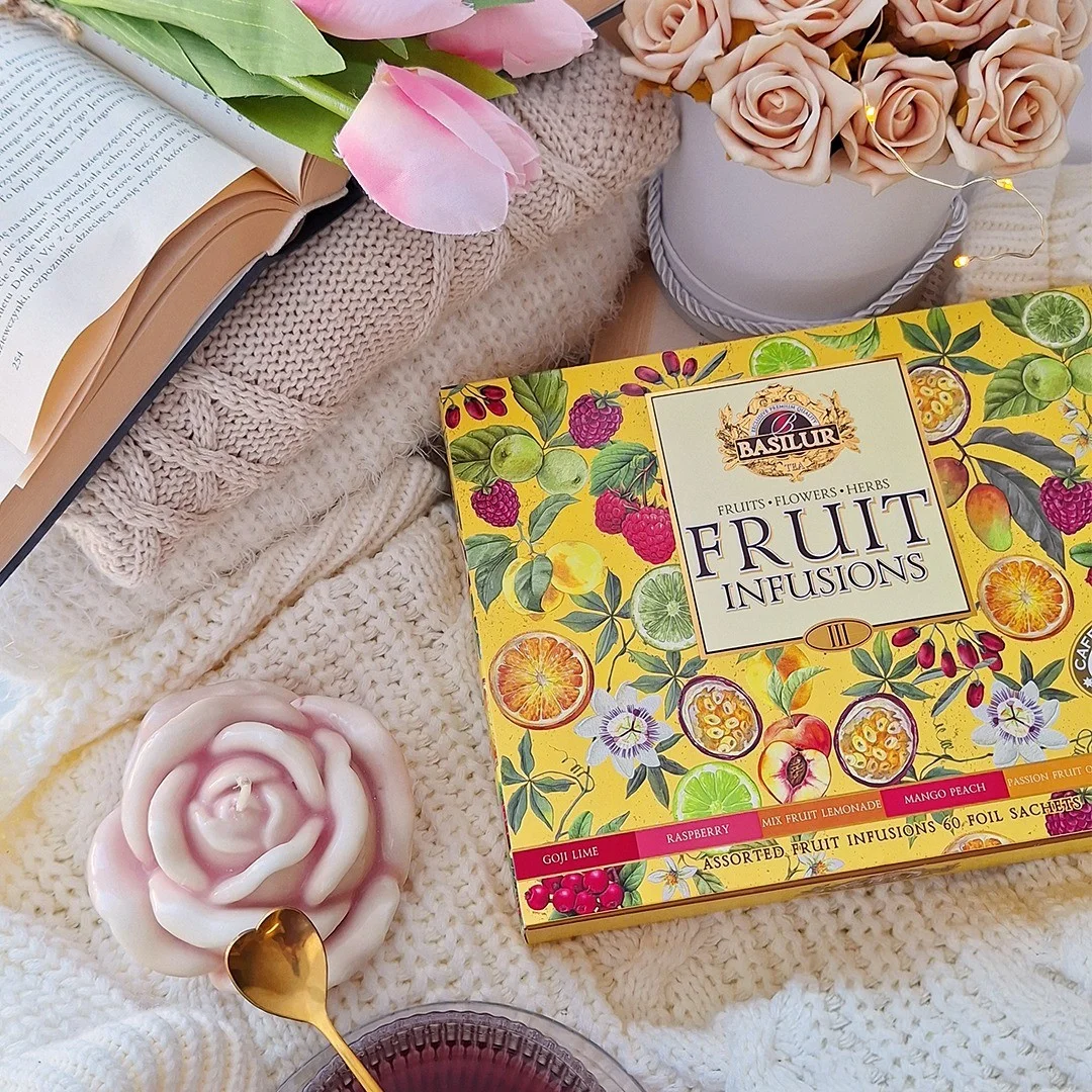 Augļu tējas asorti Dāvanu iepakojumā 60 paciņas, 120g Basilur Fruit Infusions Vol III (kartona iepak.)