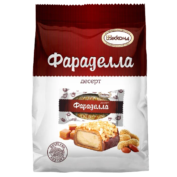 Десерт вафельный "АККОНД" "ФАРАДЕЛЛА" со сливочной кремовой начинкой 250 г