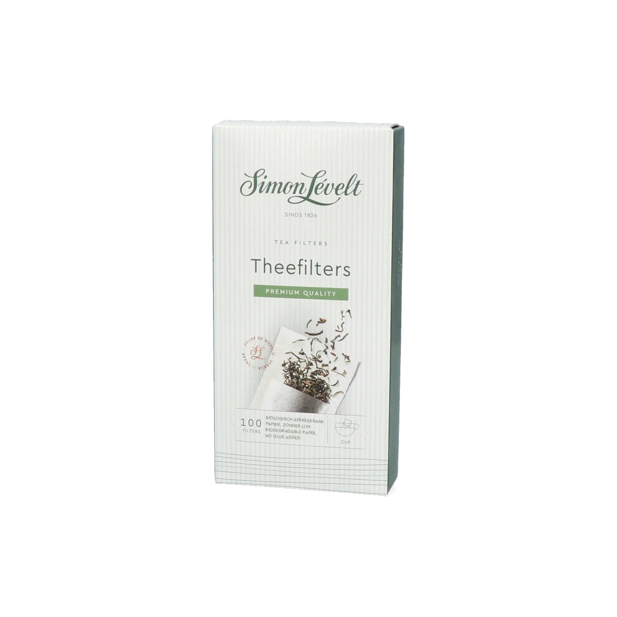 Бумажные Фильтры для чая 100шт. размер S для чашки, Simon Lévelt