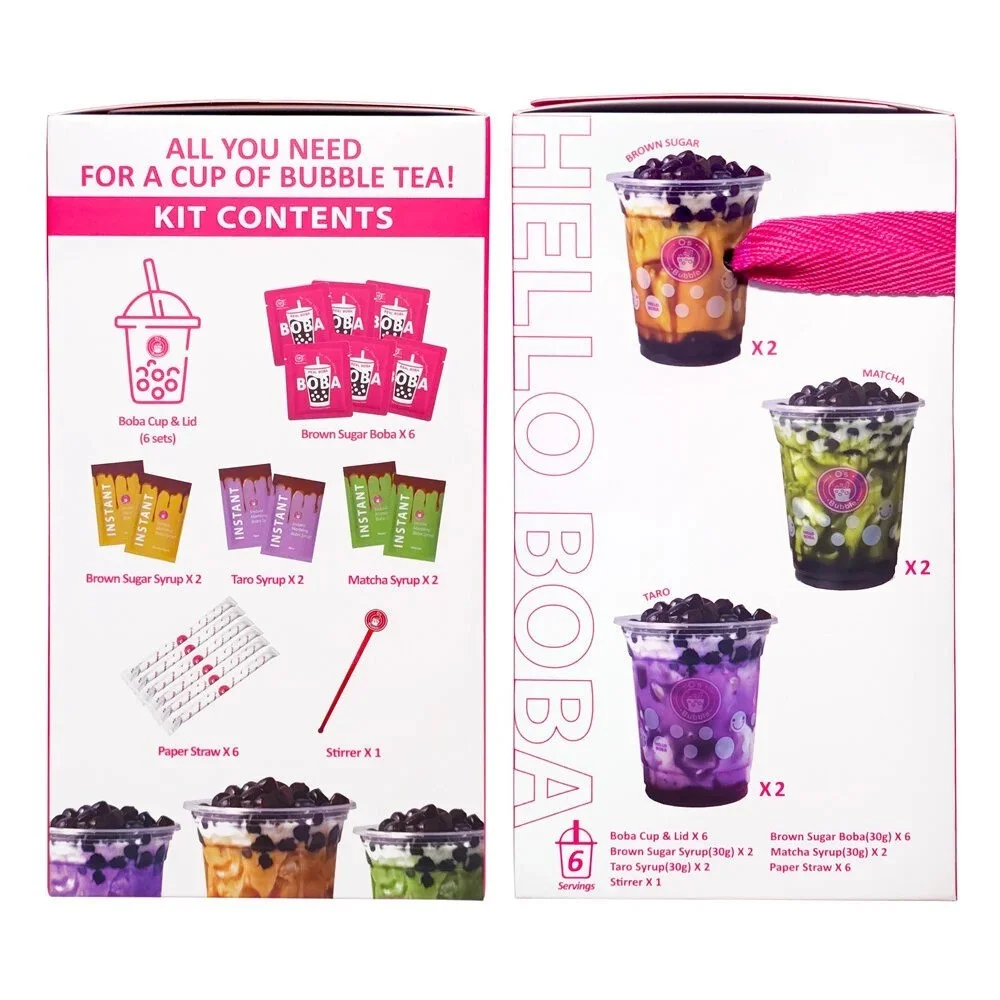 Burbuļtējas komplekts 6 personām, Boba Party Kit, O's Bubble, 6x60g