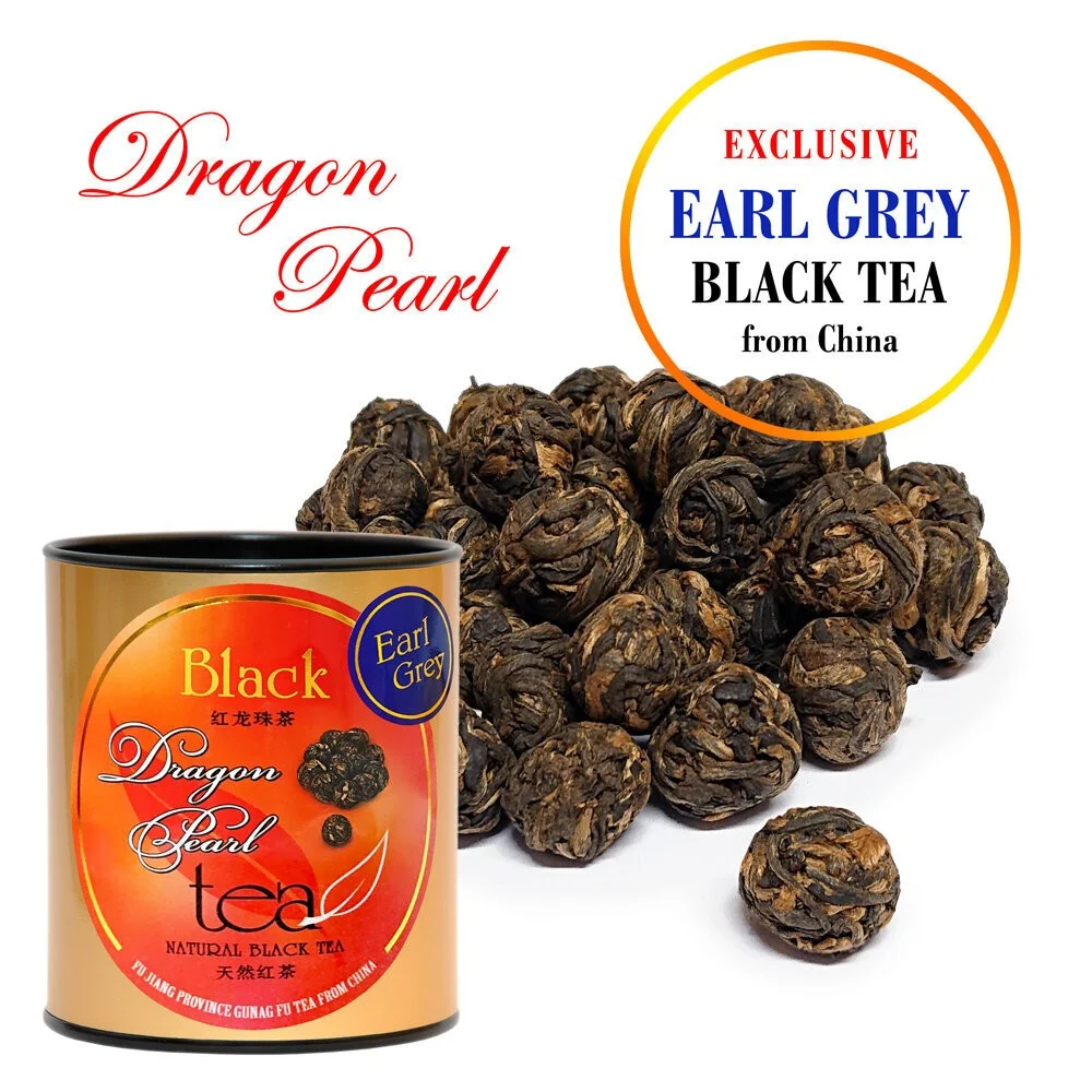 Ekskluzīva Ķīnas Melnā tēja „Pūķa pērle” ar Bergamotu, 125 g