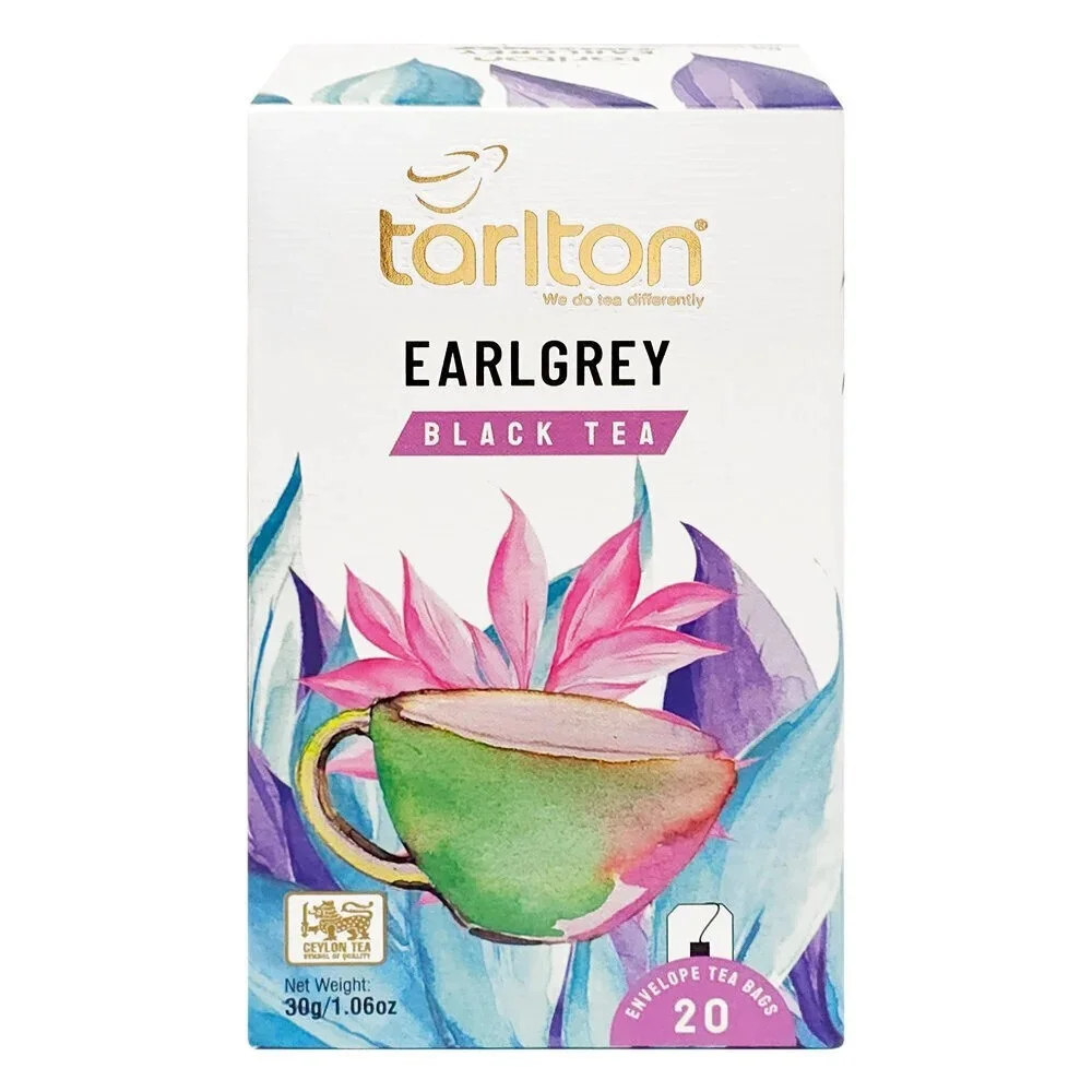 Чёрный чай Tarlton Earl Grey с бергамотом, 1,5 г x 20 шт