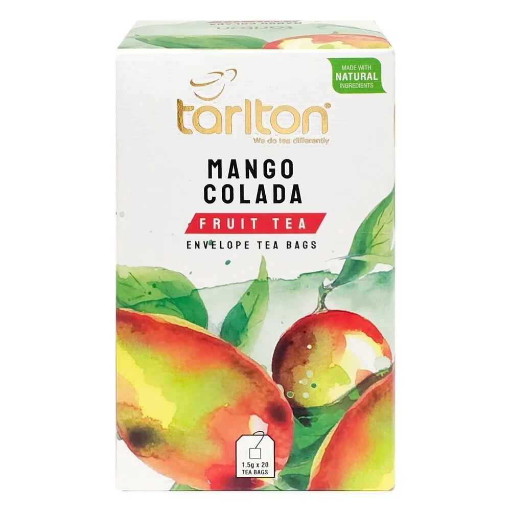 Tarlton фруктовый чай Mango Colada в пакетиках, 20 х 1,5 г