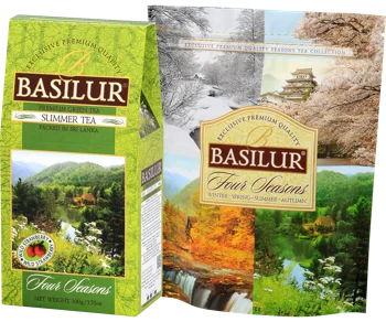 BASILUR SUMMER TEA zaļā tēja 100G kartona 4 Seasons