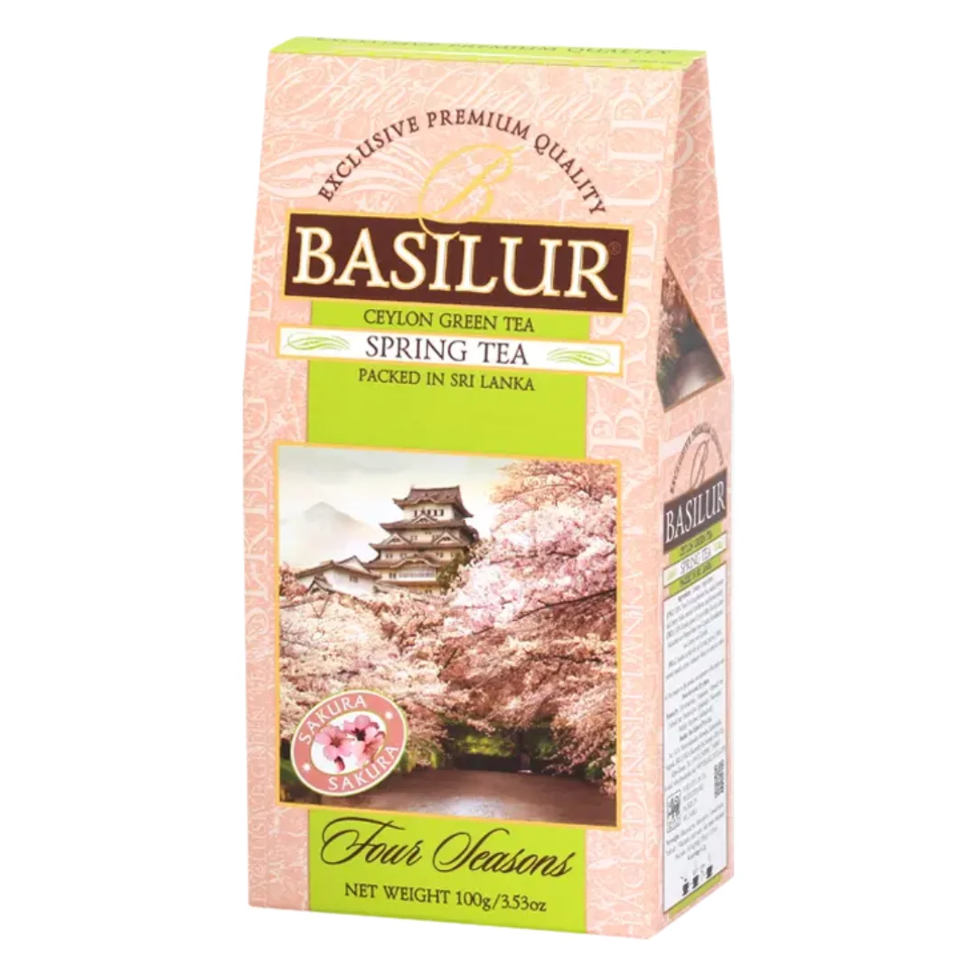 BASILUR SPRING TEA зелёный чай 100г картон 4 Seasons