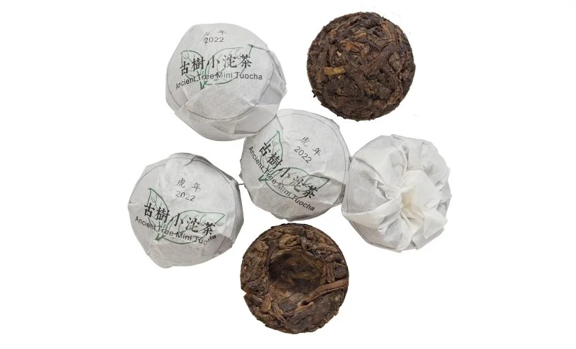 2022 Мин Фэн Шань Древнее дерево Шу Пуэр | Мин Фэн Шань Гу Шу Шу Пу Эр Мини ТоЧа 5г x 5шт GT