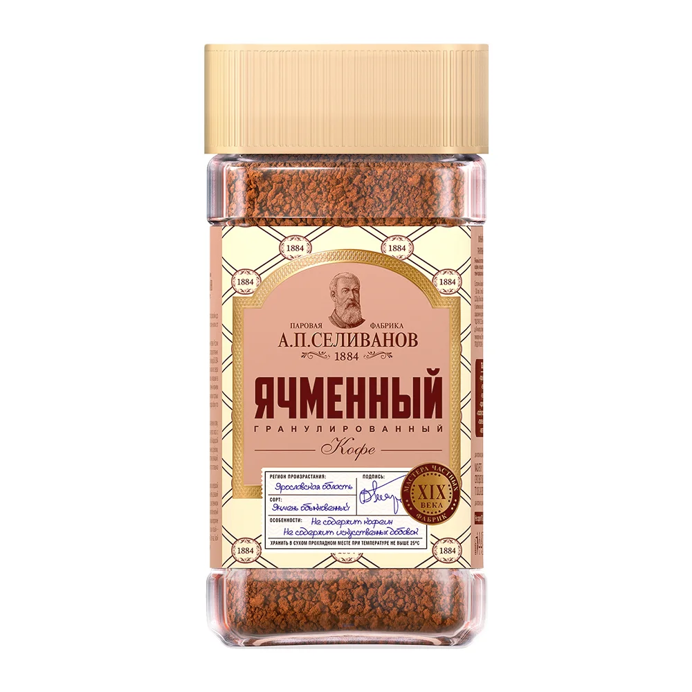 Ячменный кофе А.П.Селиванов 75г стекло