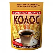 Напиток кофейный порошок, 100г - Колос из отборных зерен ячменя и ржи