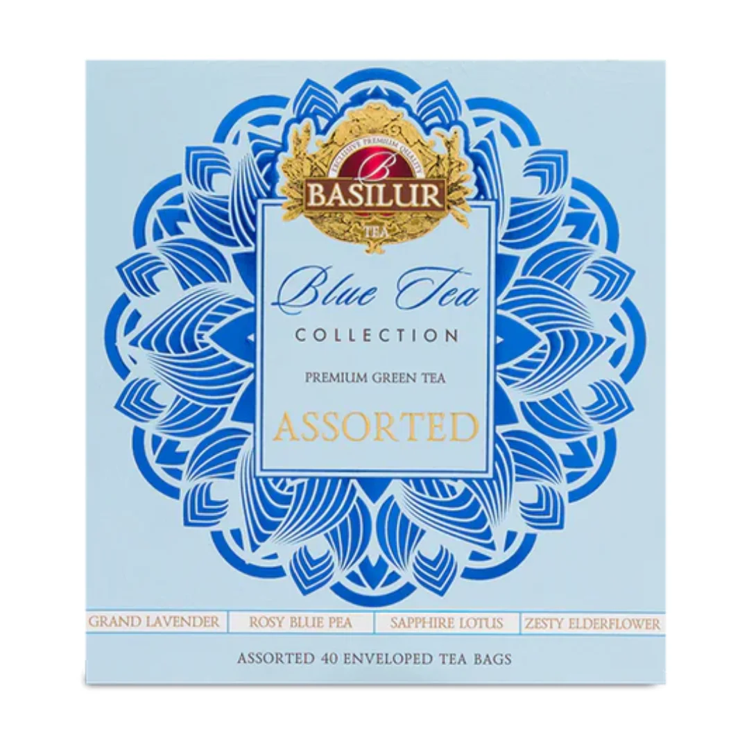 BLUE TEA Assorted Zaļā tēja 40 paciņas x1.2g Basilur