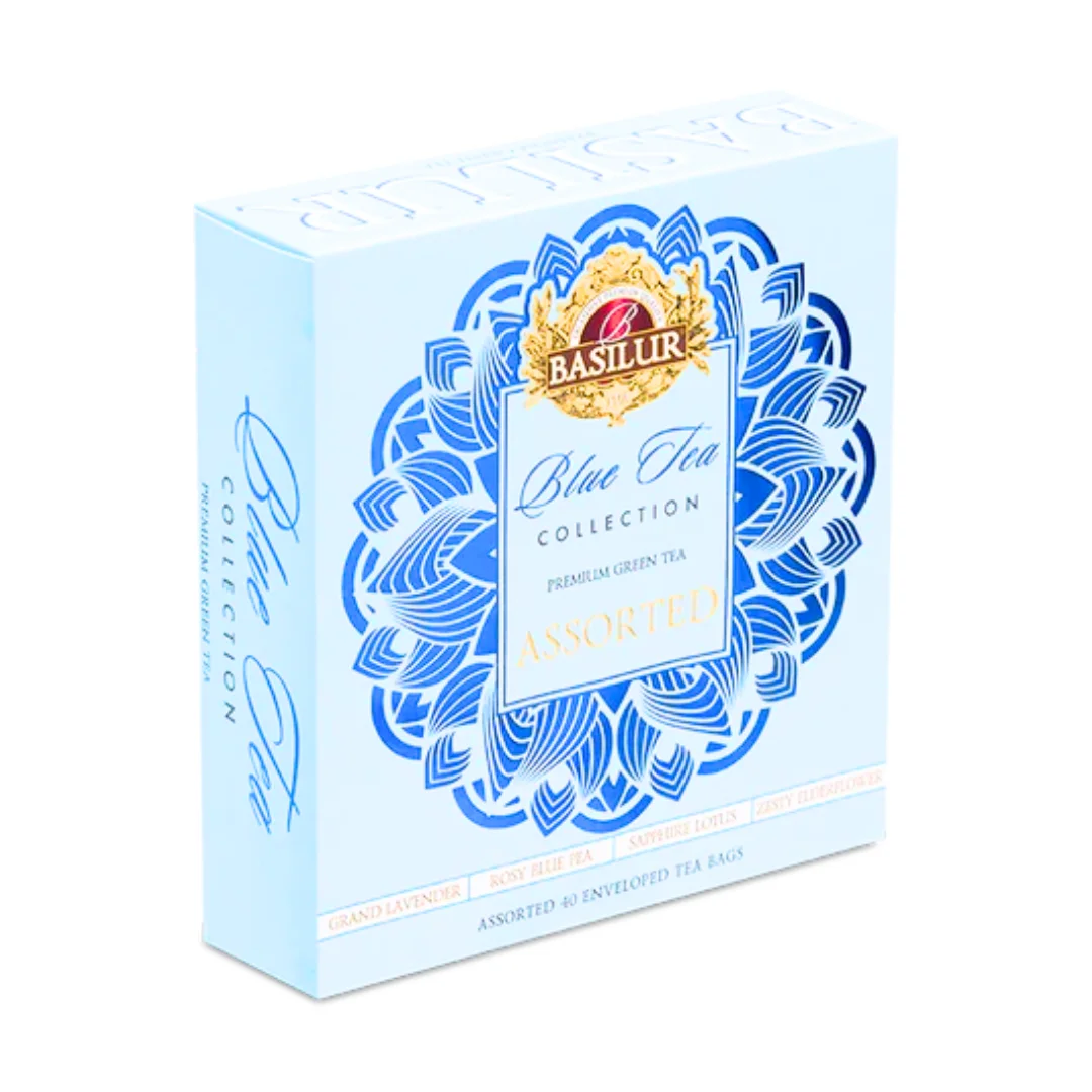 BLUE TEA Assorted Зеленый чай 40x1.2g пакетиков Basilur