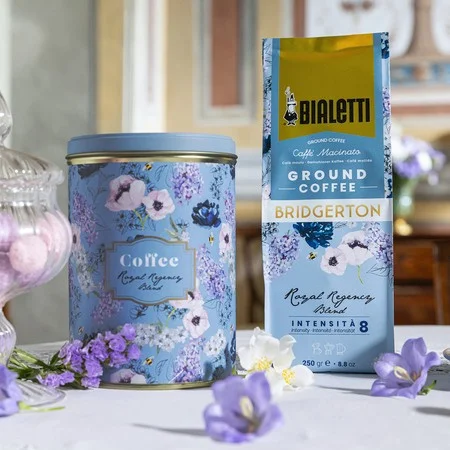 Maltā kafija Bridžertons Bialetti Bridgerton Royal Regency Blend Espresso 250g skārda