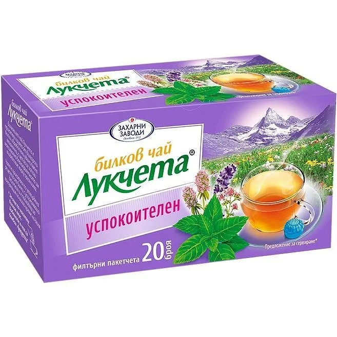Чай успокаивающий 24г 20шт x 1,2г Лукчета
