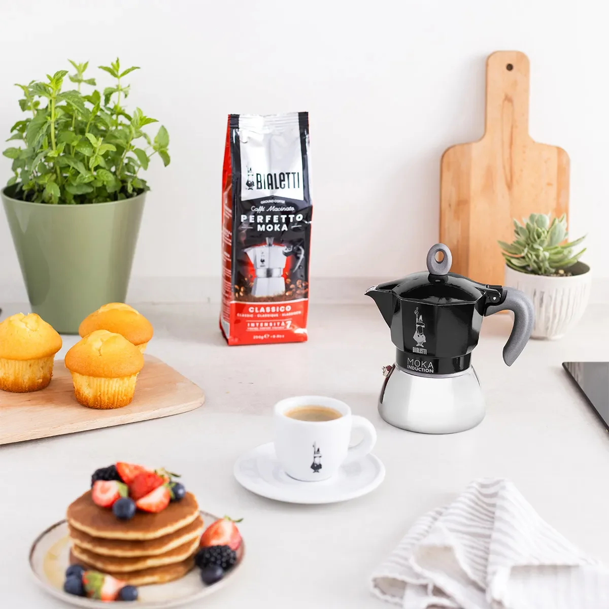 Bialetti Moka Induction 2 cup 100ml kafijas aparats melns