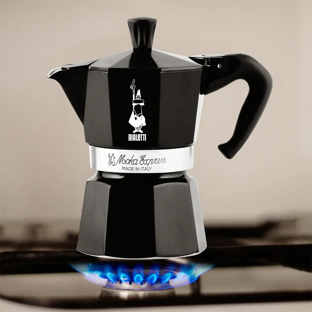 Bialetti Moka Express 3 cup 130ml kafijas aparats melns