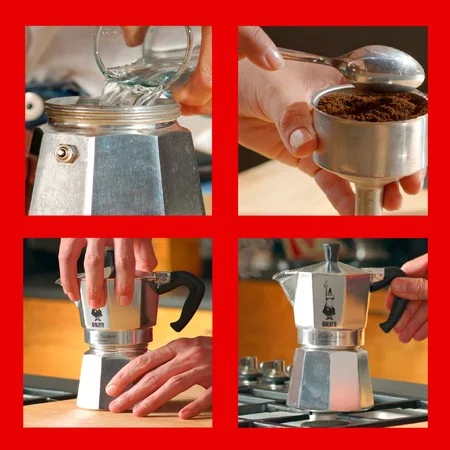 Bialetti Moka Express 3 cup 130ml kafijas aparats melns