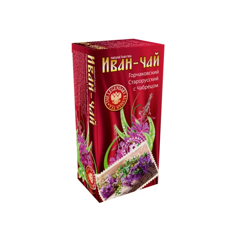 Иван-чай "Горчаковский" старорусский, с чабрецом 20 пакет по 1,5г