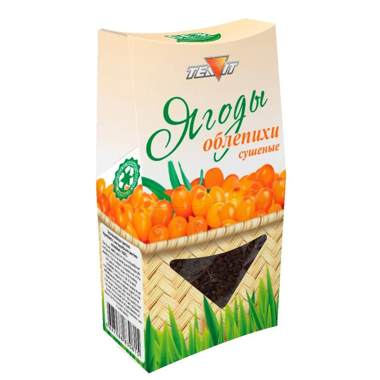 Ягоды облепихи сушеные измельченные 50 гр Teavit
