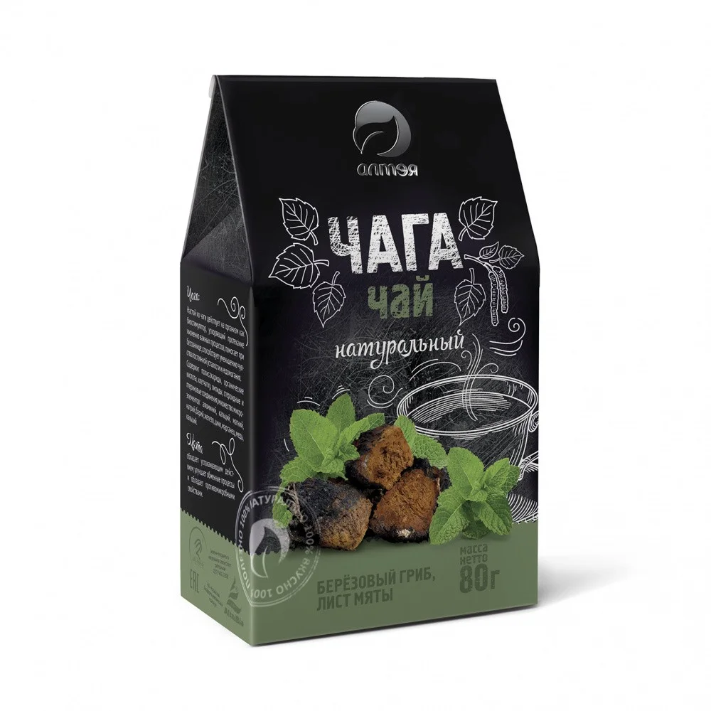 Чайный напиток Фиточай Чага с мятой 80 г Алтэя