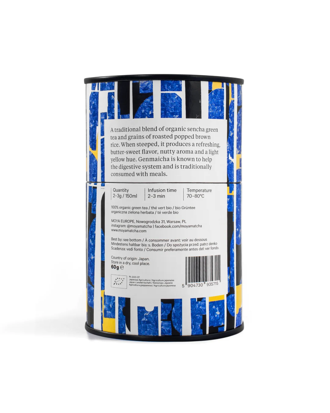 Moya Genmaicha japāņu beramā zaļā tēja 60g Bio