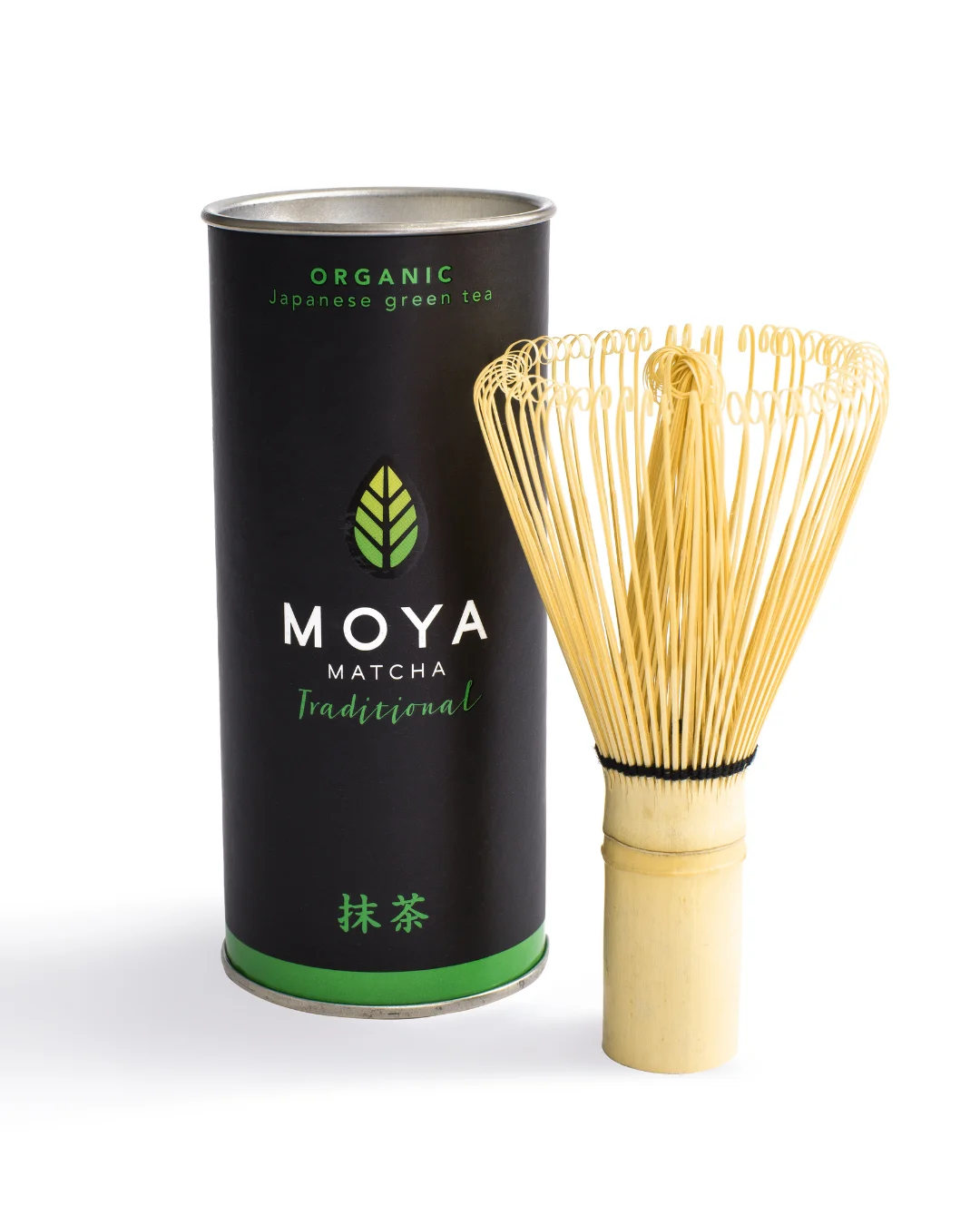 Moya Tradicionāla Matča un chasen (putojamā slotiņa) komplekts