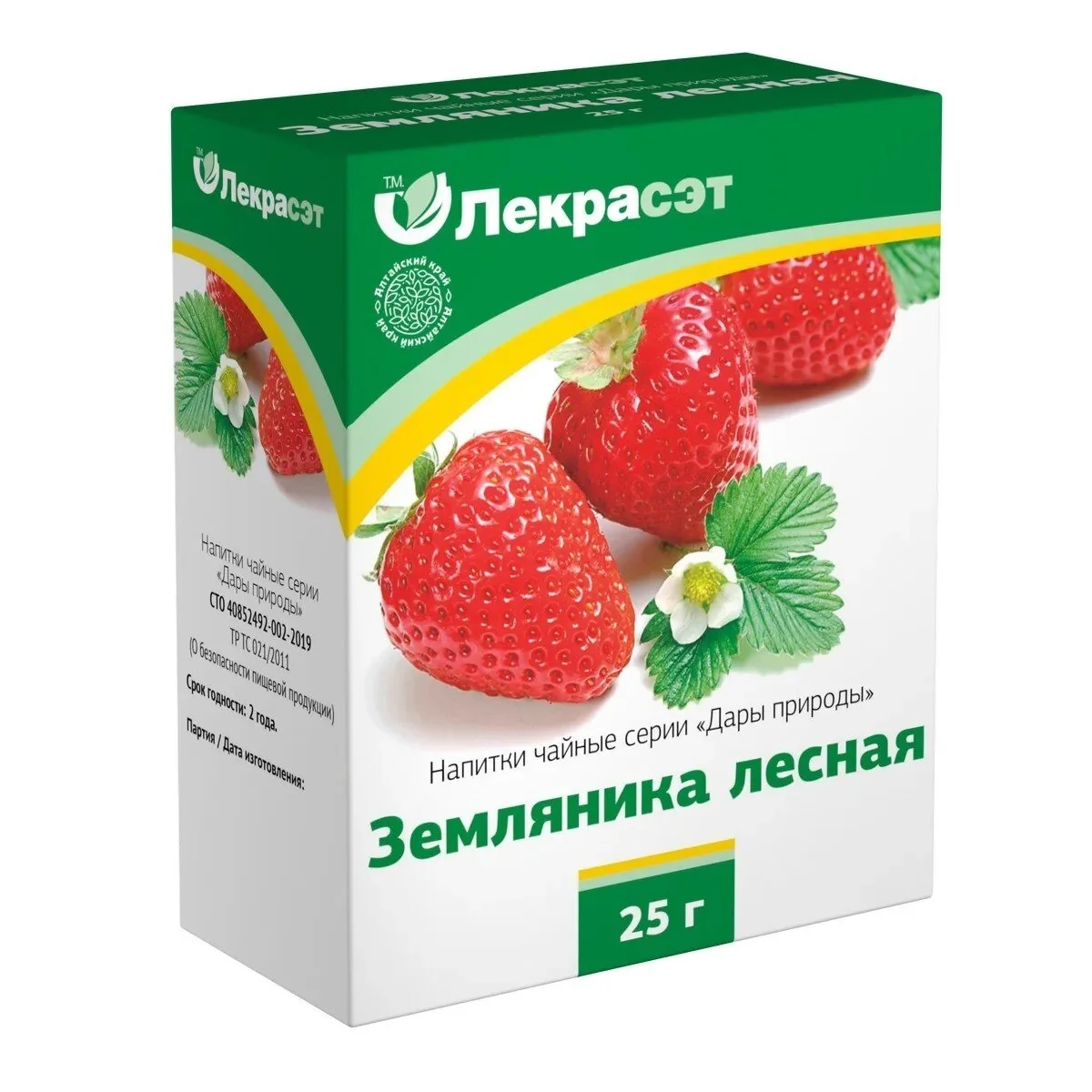 Листья земляники лесной 25г Лекрасэт