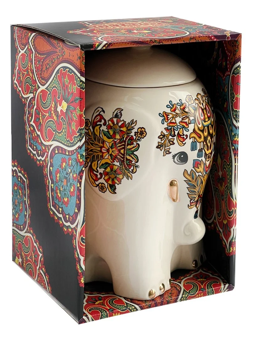 Melnā tēja keramikas burciņā - Baltais zilonis, 50 g