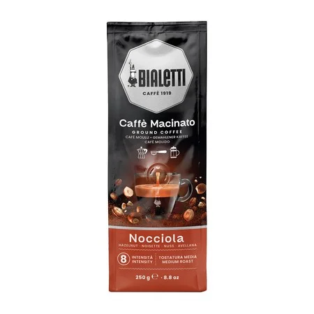 Ароматизированный молотый кофе Bialetti - Caffe Macinato Nocciola Espresso фундук 250g