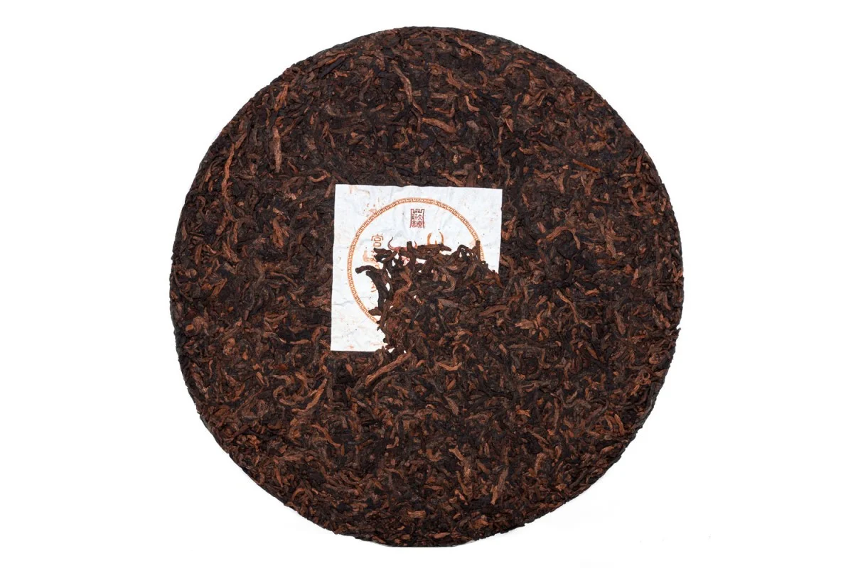 Yong Zhen Shou "Sarkanais bullis" Nogatavināta pueras tēja 357g T.Ar