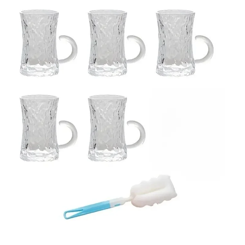 Turku tējas tase ar rokturi 110 ml ar rievotu rakstu