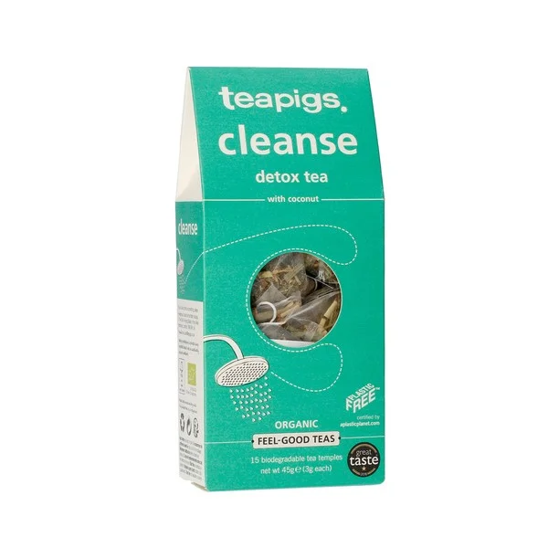 Teapigs Clean N Green Detox зеленый чай в пирамидке 15шт.