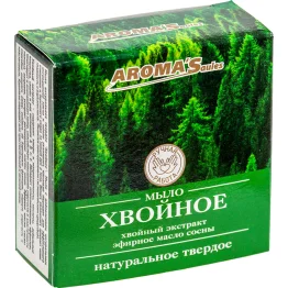 Твердое мыло натуральное Хвойное, 80 г AROMA SAULES