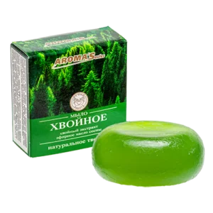 Dabīgas priežu tualetes ziepes, 80 g AROMA SAULES