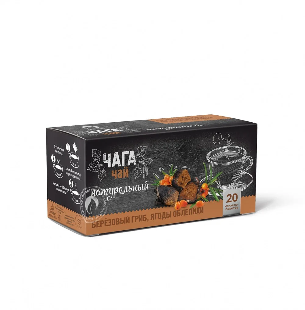 Чайный напиток Фиточай Чага с облепихой 30 г Алтэя