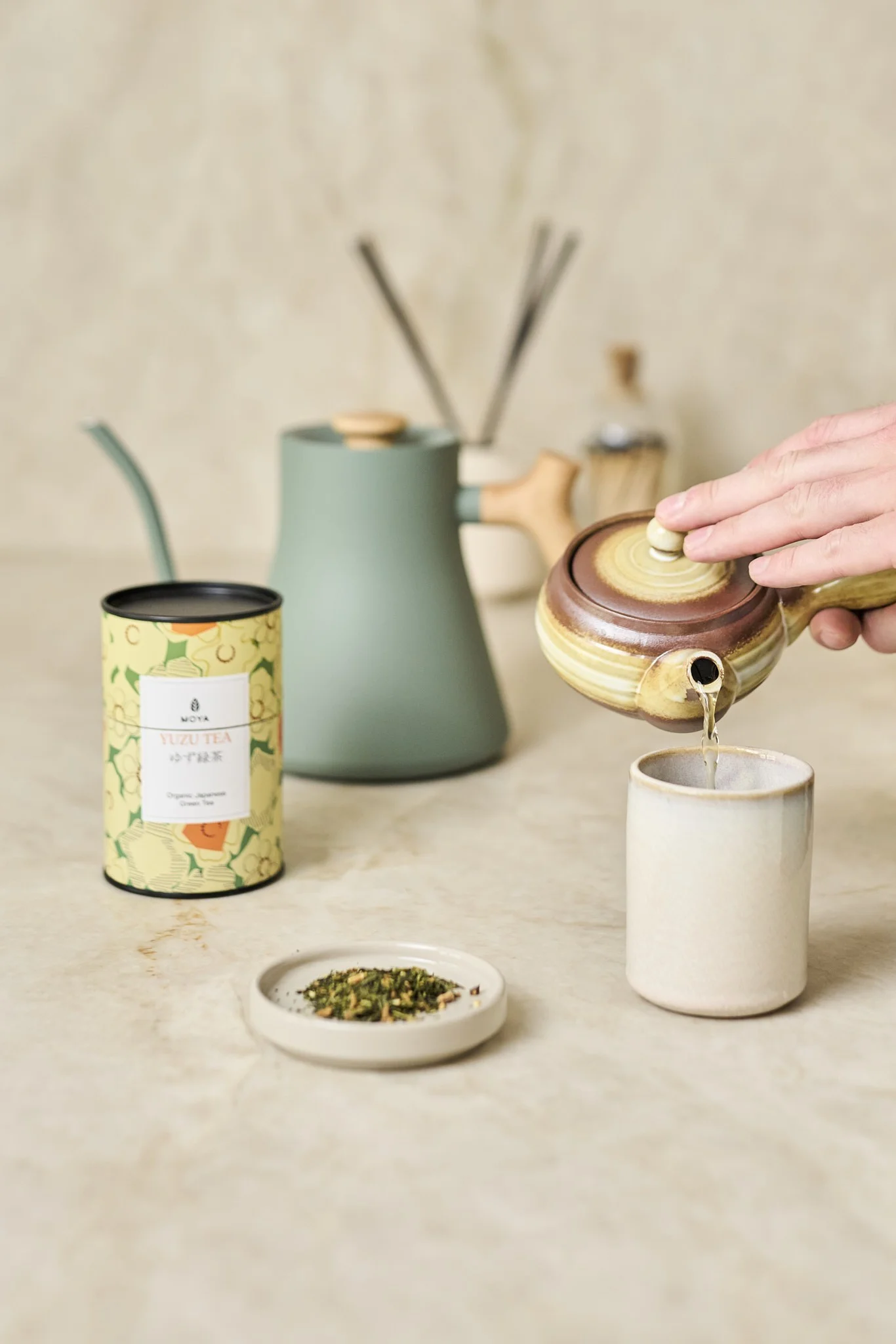 Moya Yuzu japāņu beramā zaļā tēja 60g Bio