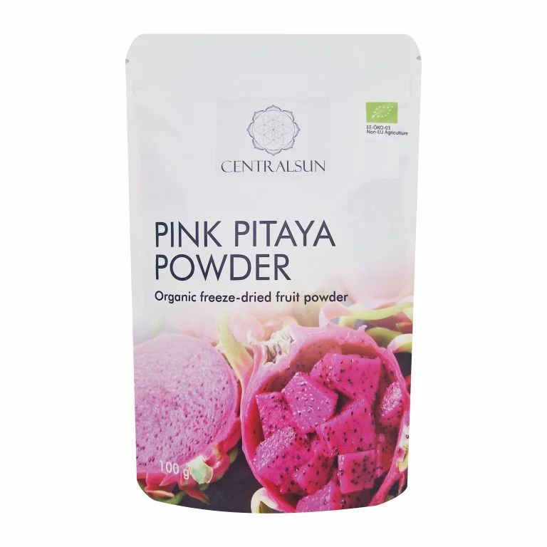 БИО Порошок из Сублимированной Красной Питахайи 100г Розовая Матча
